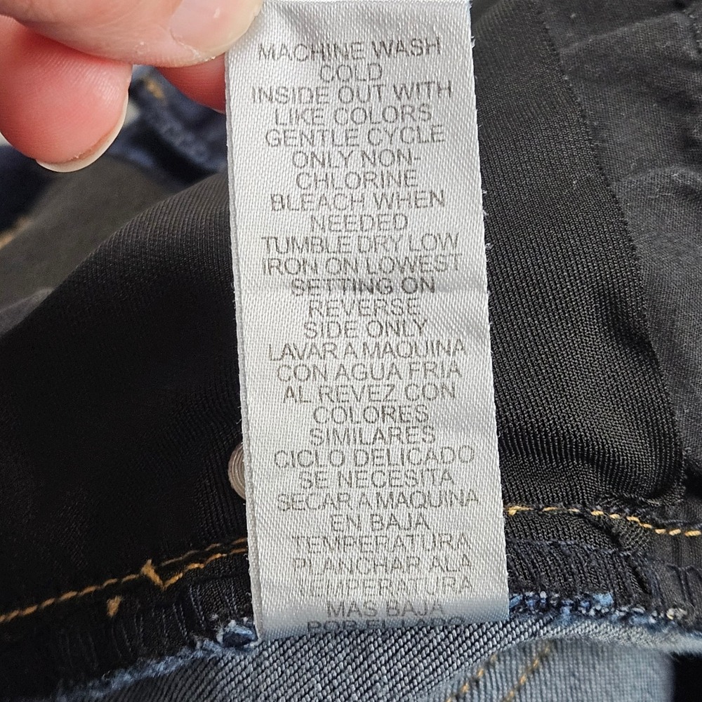 Democracy Ab-solution Womens Size 8 Itty Bitty Bootcut Jeans Dark Wash Blue - Picture 9 of 10